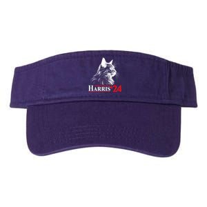 Cat Lady Ladies For Kamala Harris 2024 Valucap Bio-Washed Visor