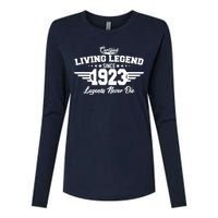 Certified Living Legend Since 1923 Legends Never Die 100th Birthday Womens Cotton Relaxed Long Sleeve T-Shirt