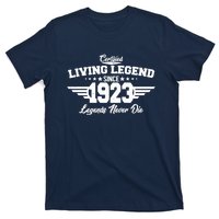 Certified Living Legend Since 1923 Legends Never Die 100th Birthday T-Shirt