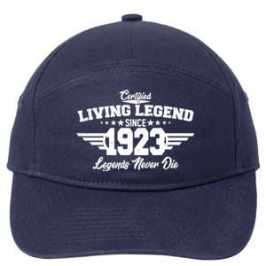 Certified Living Legend Since 1923 Legends Never Die 100th Birthday 7-Panel Snapback Hat