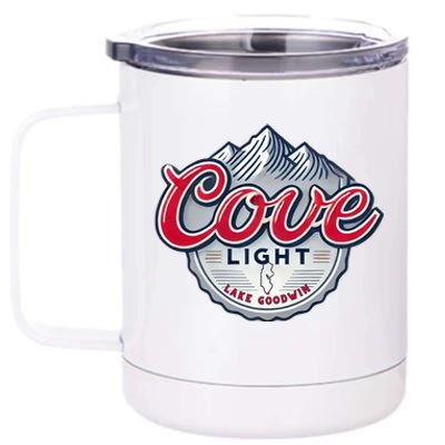 Cove Light Lake Goodwin Washington 12 oz Stainless Steel Tumbler Cup