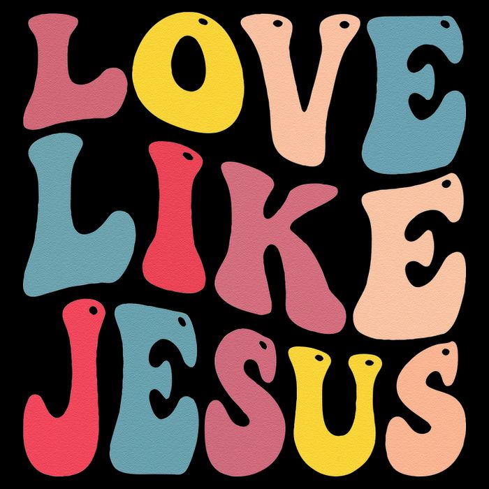 Christian Love Like Jesus Button