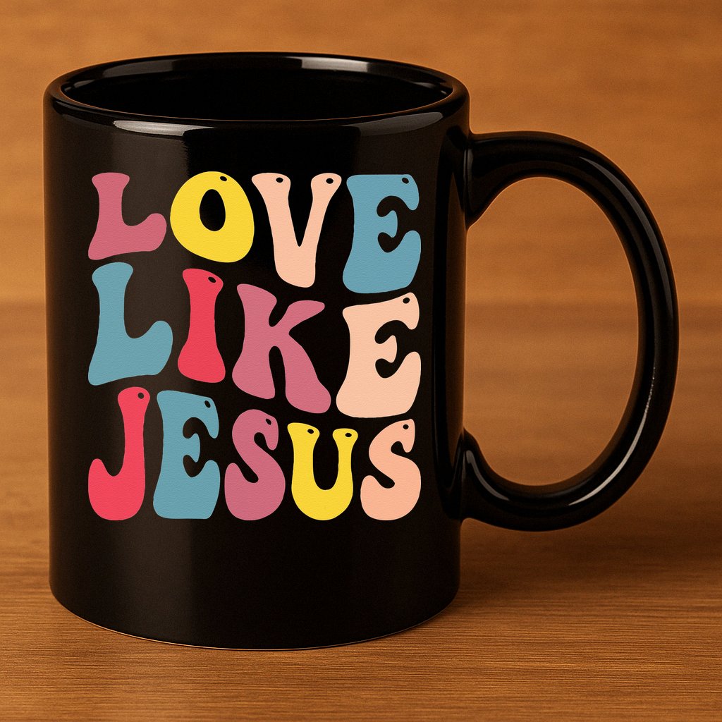 Christian Love Like Jesus 11oz C Handle Ceramic Mug