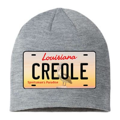 Creole Louisiana License Plate Sustainable Beanie