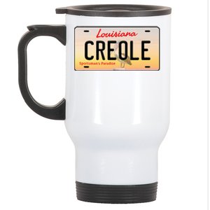 Creole Louisiana License Plate Stainless Steel Travel Mug