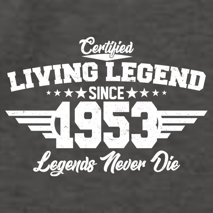Certified Living Legend Since 1953 Legends Never Die 70th Birthday Vector Backpack