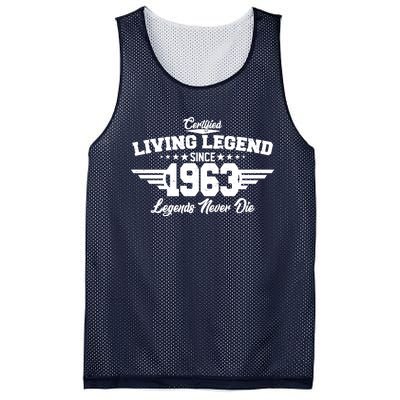 Certified Living Legend Since 1963 Legends Never Die 60th Birthday Mesh Reversible Basketball Jersey Tank