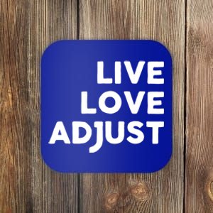 Chiropractor Live Love Adjust Chiropractic Gift Christmas Gift Coaster