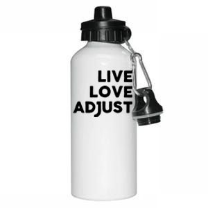 Chiropractor Live Love Adjust Chiropractic Gift Christmas Gift Aluminum Water Bottle