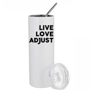 Chiropractor Live Love Adjust Chiropractic Gift Christmas Gift Stainless Steel Tumbler