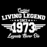 Certified Living Legend Since 1973 Legends Never Die 50th Birthday Impact Tech Backpack