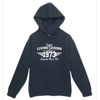 Certified Living Legend Since 1973 Legends Never Die 50th Birthday Urban Pullover Hoodie