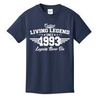 Certified Living Legend Since 1993 Legends Never Die 30th Birthday Kids T-Shirt