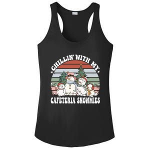 Christmas Lunch Lady Chillin With My Cafeteria Snowmies Gift Ladies PosiCharge Competitor Racerback Tank