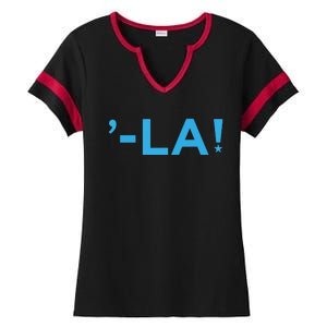 Comma La La Design Ladies Halftime Notch Neck Tee