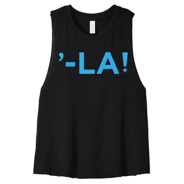 Comma La La Design Women's Racerback Cropped Tank