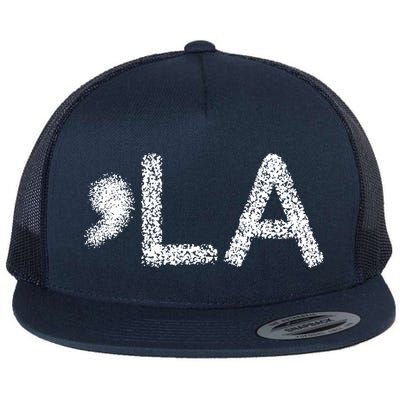 Comma La La Gift Flat Bill Trucker Hat