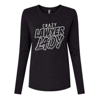 Crazy Lawyer Lady Womens Cotton Relaxed Long Sleeve T-Shirt