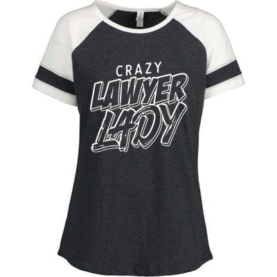 Crazy Lawyer Lady Enza Ladies Jersey Colorblock Tee