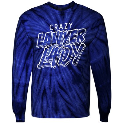 Crazy Lawyer Lady Tie-Dye Long Sleeve Shirt