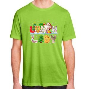 Cute Lunch Lady Funny Christmas Tree Santa Family Xmas Gifts Adult ChromaSoft Performance T-Shirt