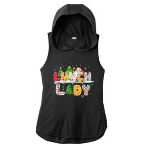 Cute Lunch Lady Funny Christmas Tree Santa Family Xmas Gifts Ladies PosiCharge Tri-Blend Wicking Draft Hoodie Tank