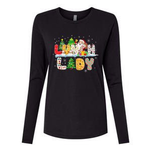 Cute Lunch Lady Funny Christmas Tree Santa Family Xmas Gifts Womens Cotton Relaxed Long Sleeve T-Shirt