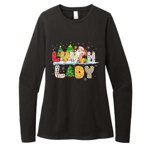 Cute Lunch Lady Funny Christmas Tree Santa Family Xmas Gifts Womens CVC Long Sleeve Shirt