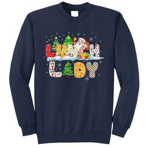 Cute Lunch Lady Funny Christmas Tree Santa Family Xmas Gifts Sweatshirt