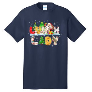 Cute Lunch Lady Funny Christmas Tree Santa Family Xmas Gifts Tall T-Shirt