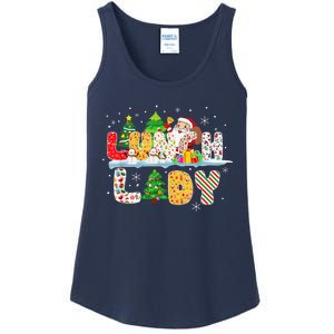 Cute Lunch Lady Funny Christmas Tree Santa Family Xmas Gifts Ladies Essential Tank