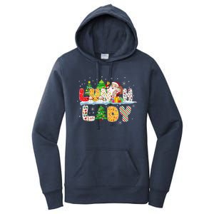 Cute Lunch Lady Funny Christmas Tree Santa Family Xmas Gifts Women's Pullover Hoodie