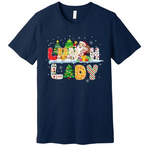 Cute Lunch Lady Funny Christmas Tree Santa Family Xmas Gifts Premium T-Shirt