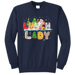 Cute Lunch Lady Funny Christmas Tree Santa Family Xmas Gifts Tall Sweatshirt