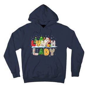 Cute Lunch Lady Funny Christmas Tree Santa Family Xmas Gifts Tall Hoodie