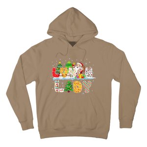 Cute Lunch Lady Funny Christmas Tree Santa Family Xmas Gifts Hoodie