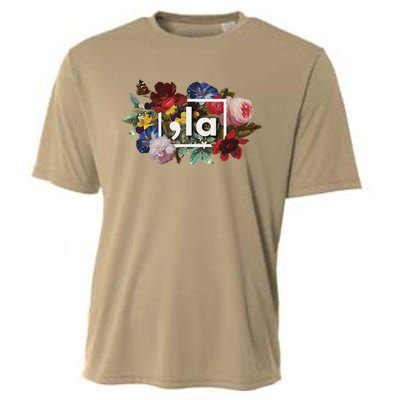 Comma La La Vintage Floral Feminine Flowers Women Comma La Cooling Performance Crew T-Shirt