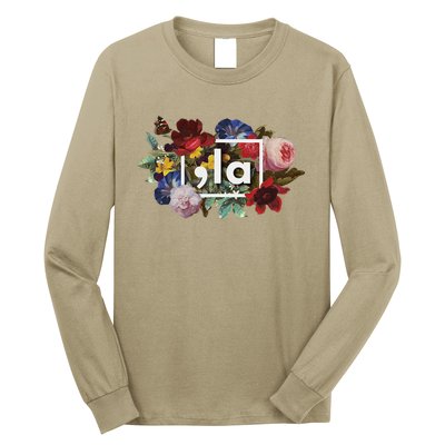 Comma La La Vintage Floral Feminine Flowers Women Comma La Long Sleeve Shirt