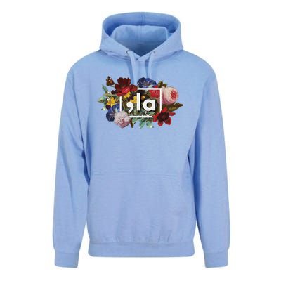 Comma La La Vintage Floral Feminine Flowers Women Comma La Unisex Surf Hoodie