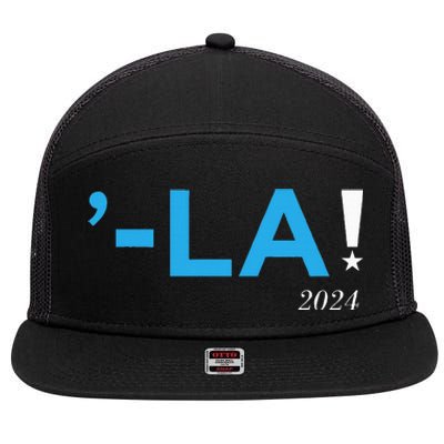 Comma La La 7 Panel Mesh Trucker Snapback Hat