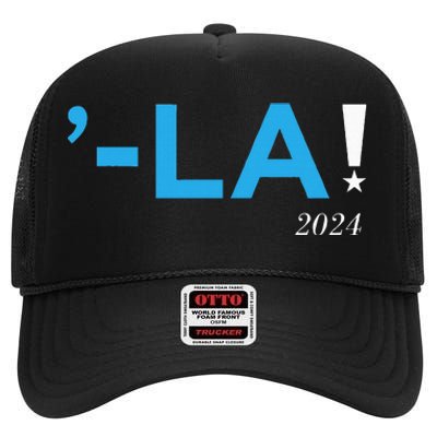 Comma La La High Crown Mesh Back Trucker Hat