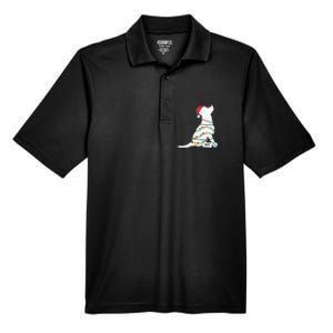 Christmas Lights Labrador Retriever Dog Lover Gift Men's Origin Performance Pique Polo