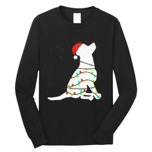 Christmas Lights Labrador Retriever Dog Lover Gift Long Sleeve Shirt