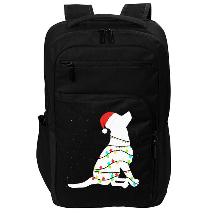 Christmas Lights Labrador Retriever Dog Lover Gift Impact Tech Backpack