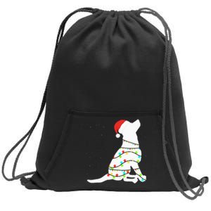 Christmas Lights Labrador Retriever Dog Lover Gift Sweatshirt Cinch Pack Bag