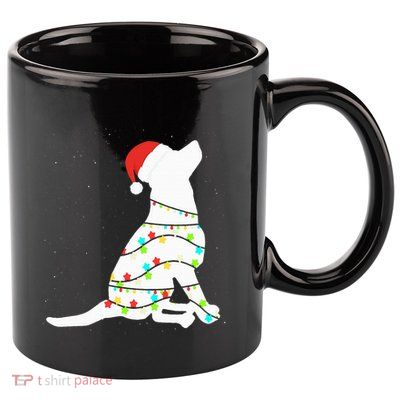 Christmas Lights Labrador Retriever Dog Lover Gift 11oz C Handle Ceramic Mug