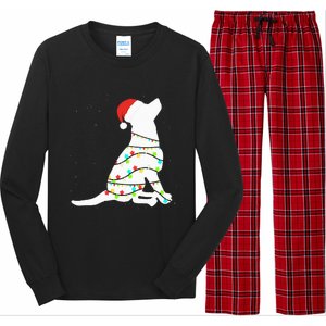 Christmas Lights Labrador Retriever Dog Lover Gift Long Sleeve Pajama Set