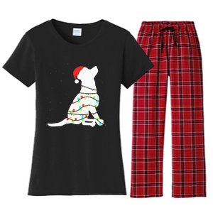 Christmas Lights Labrador Retriever Dog Lover Gift Women's Flannel Pajama Set