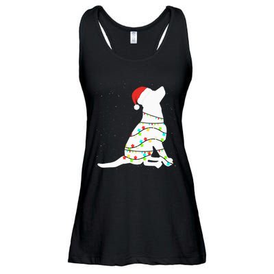 Christmas Lights Labrador Retriever Dog Lover Gift Ladies Essential Flowy Tank