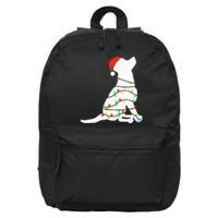 Christmas Lights Labrador Retriever Dog Lover Gift 16 in Basic Backpack